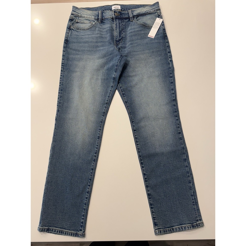 Hudson Byron Krakatoa Jeans Mens Blue Straight Fit 34 45NS7KRA6856-KRA